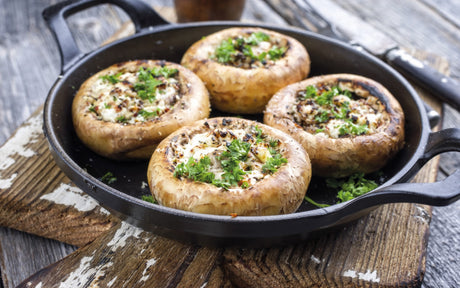 Mushrooms Stuffed with Snails