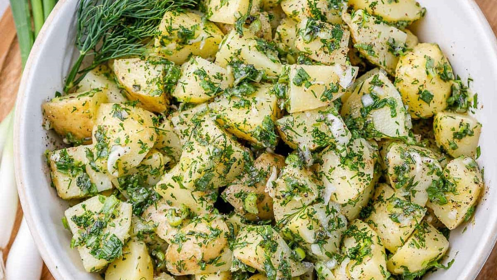 Herbed New Potato Salad with Garlic Mayonnaise