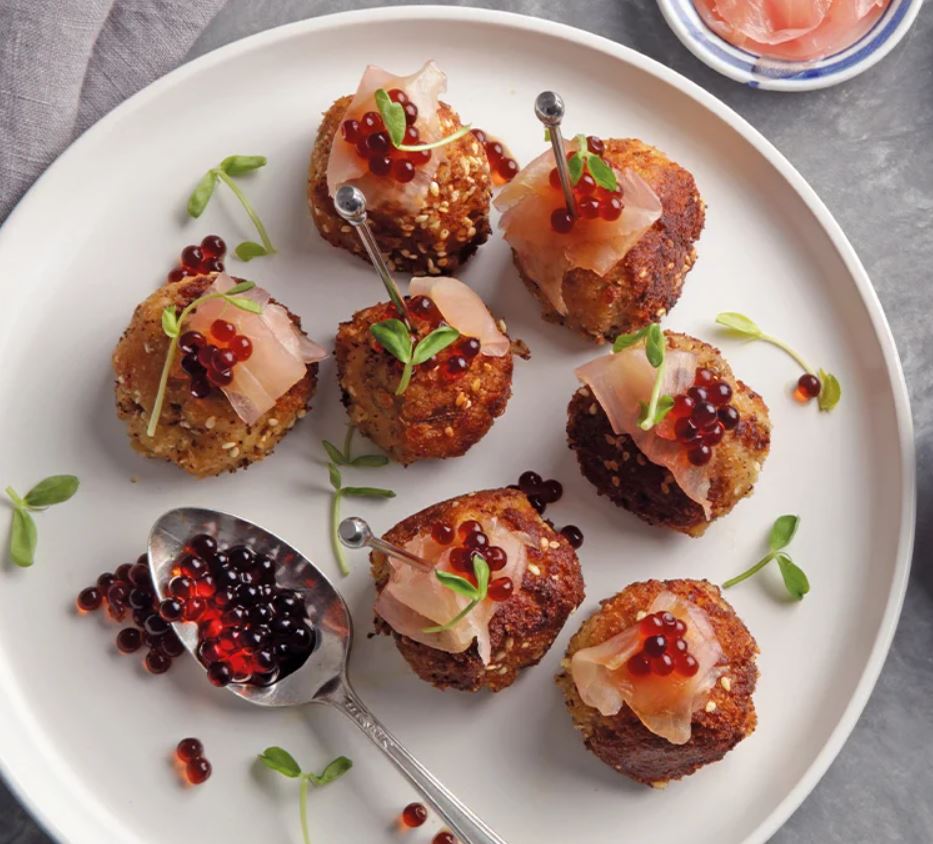 Sesame and Ginger Chicken Croquettes