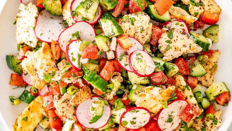 Fattoush Salad with Lemon & Lime Dressing