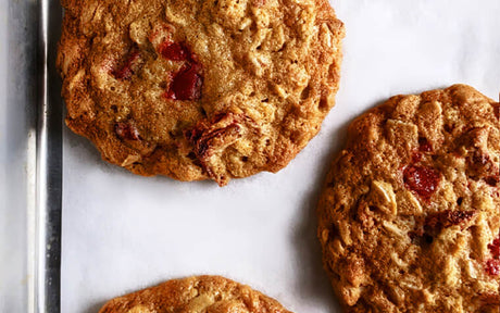 valrhona strawberry oatmeal cookies