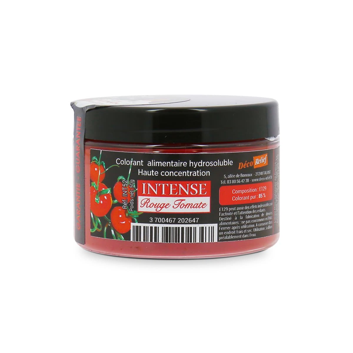 Colorant Intense Hydrosoluble Tomato Red INT52 50gm