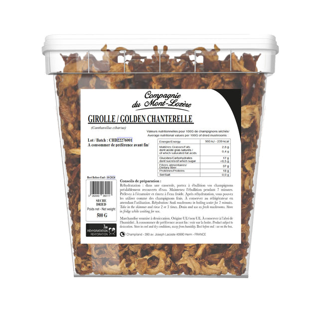 Girolle, Chanterelle Dried