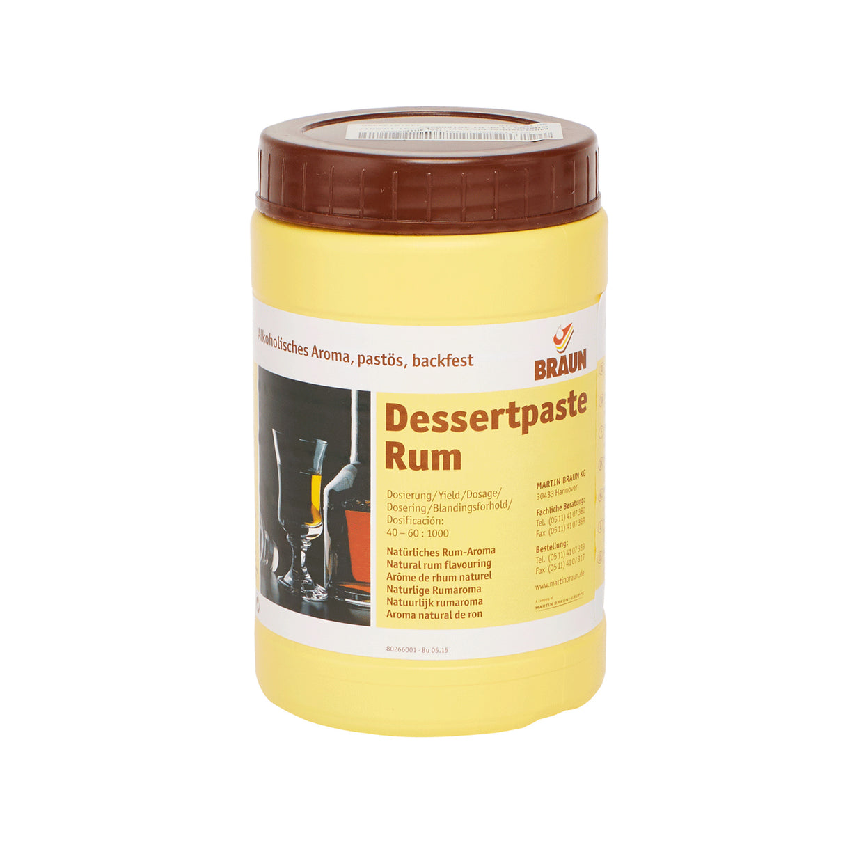 Braun Dessert Paste Rum