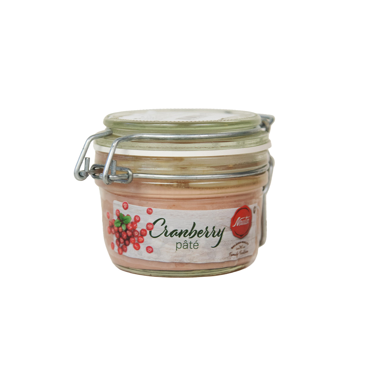 Pork Pate Cranberry Glass Jar 