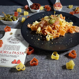 Pasta with Tomato & Wheat Germ Hearts