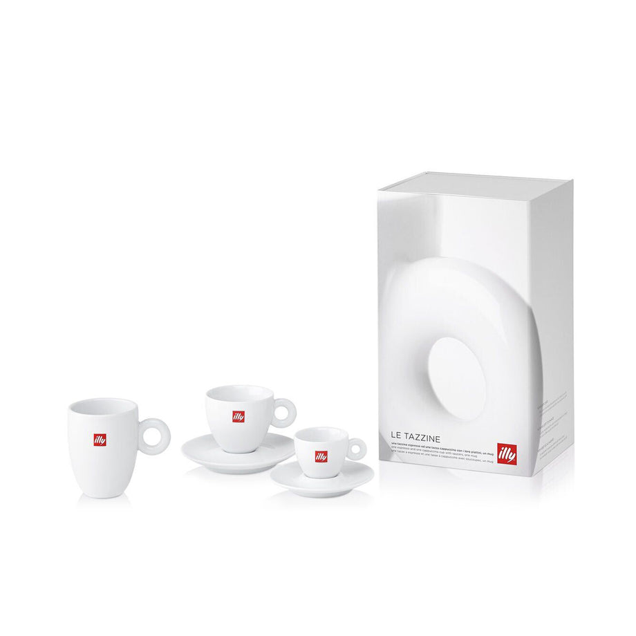 illy Logo Cappuccino Cups Set of 2