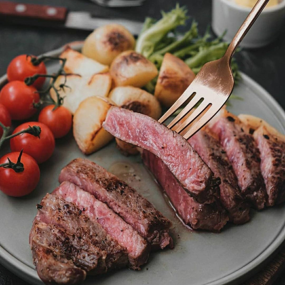 Australian Marbled Beef Striploin Portion