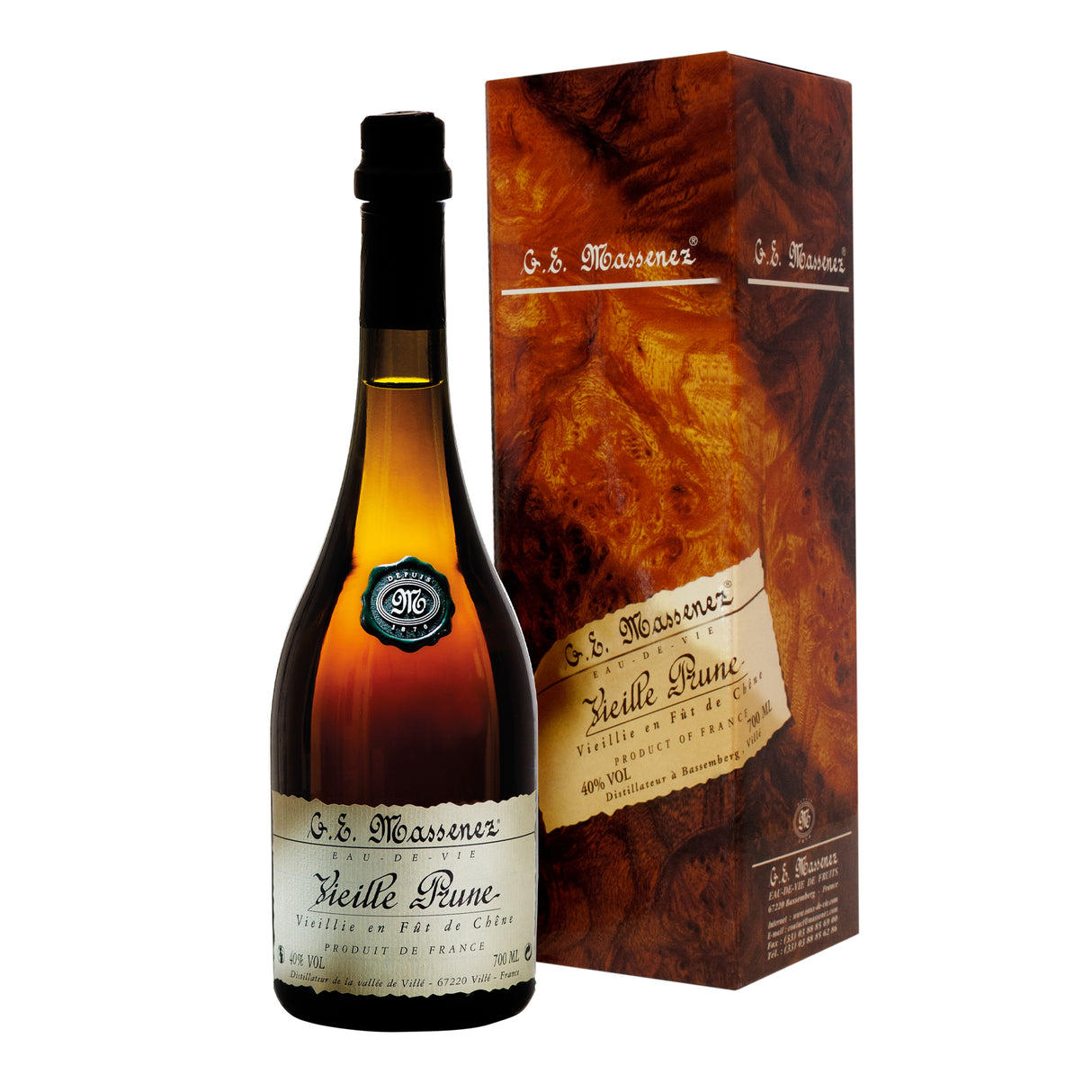 Eau De Vie Vieille Prune (Old Plum) 40% Alcohol